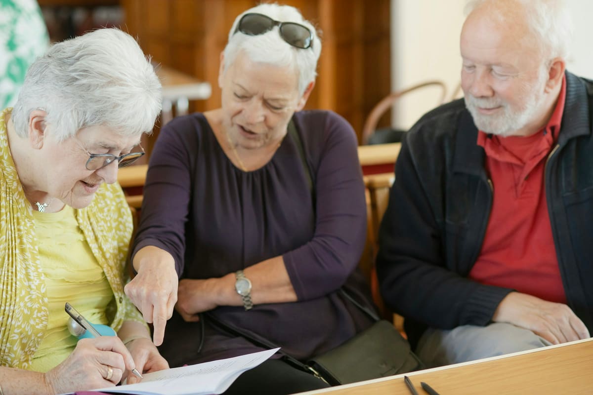 Bücher und Unterlagen bei einem Workshop
